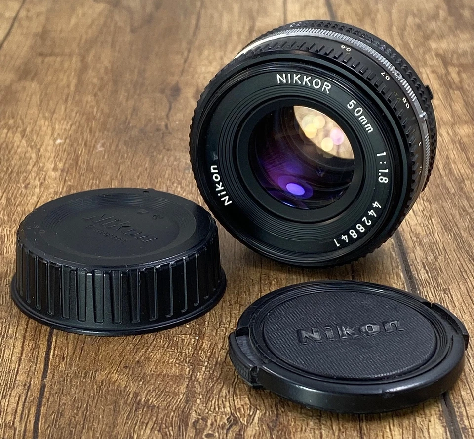 Nikon AI-S NIKKOR 50mm F1.8 MF Standard Lens For F Mount  Japan - Image 4 of 4