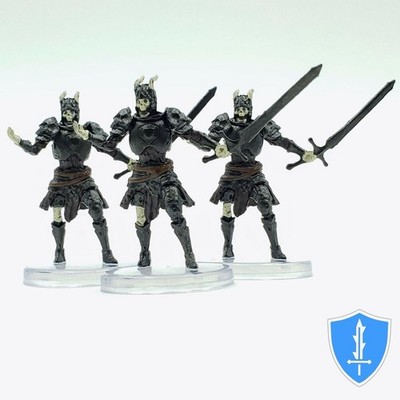 Skeletal Knight x3 - Dragonlance Shadow of the Dragon Queen #22 D&D Icons Realms