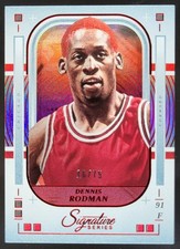 2025-26 Panini Signature Series Dennis Rodman Red Prizm /75 Bulls MR10