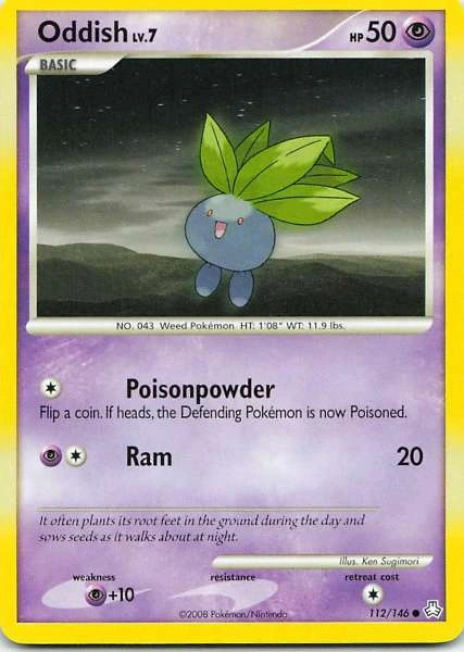 Oddish 112/146 Pokémon Legends Awakened Common NM Pokemon TCG