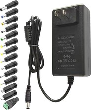 12V 5A DC Power Supply AC Adapter 100-240V AC to DC 12Volt 5Amp 4A 3.5A 3A 2A 1.
