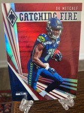 2019 Phoenix DK Metcalf Catching Fire insert #3 Rookie RC Red Prizm /299 RARE SP