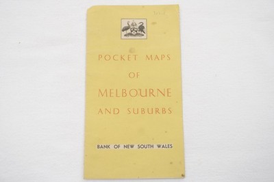 Melbourne New South Wales Australien Pocket Railway Karte 
