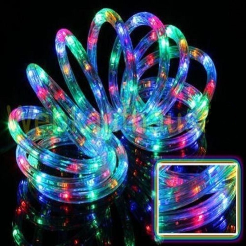 Guirlande lumineuse étanche contre la pluie de 10m multicolore pour illuminer une cour sombre