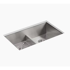 Kohler 3838-4-NA Vault 33" Double Basin Top-Mount/Under-Mount Kitchen Sink