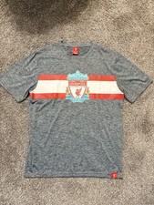 Liverpool FC Adult Medium Gray Short Sleeve Shirt.
