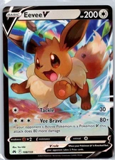 Eevee V 108/159 Ultra Rare Crown Zenith NM