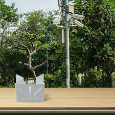 Support de montage d'angle en métal blanc conçu pour un positionnement optimal