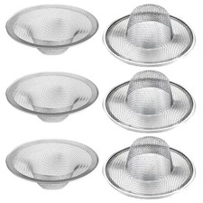 6 pcs Heavy Duty Stainless Steel Slop Basket Filter Trap, 2.75" Top / 1" Mesh...