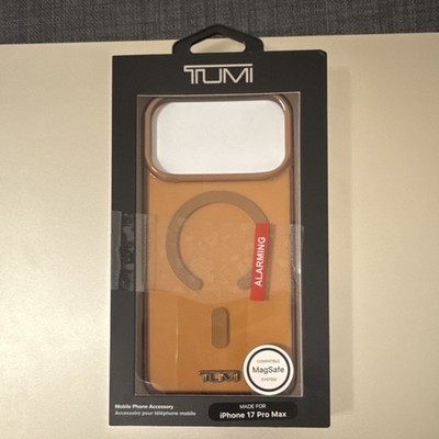 Tumi MagSafe Compatible Snap-On Phone Case for Apple iPhone 17 Pro Max Brown