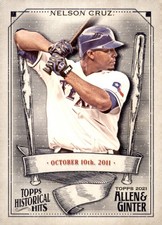 2021 Topps Allen & Ginter's - Historical Hits Nelson Cruz #HH-30