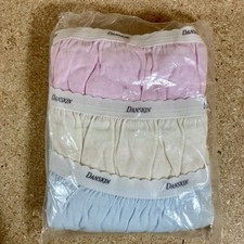 Vtg NOS Danskin Sz 10 Women's 3- Pack Cotton Full Cut Briefs Pastel 161230
