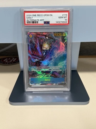 Sanji 2024 One Piece OP06 Alternate Art #119 PSA 10