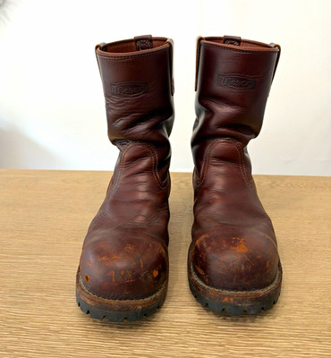 Custom Wesco Brown Boss Boots with Composite Toe