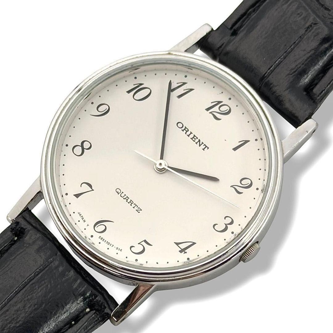 Orient Unisex Quartz Watch 32mm Stainless Leather Band Size 14.5-18.5cm