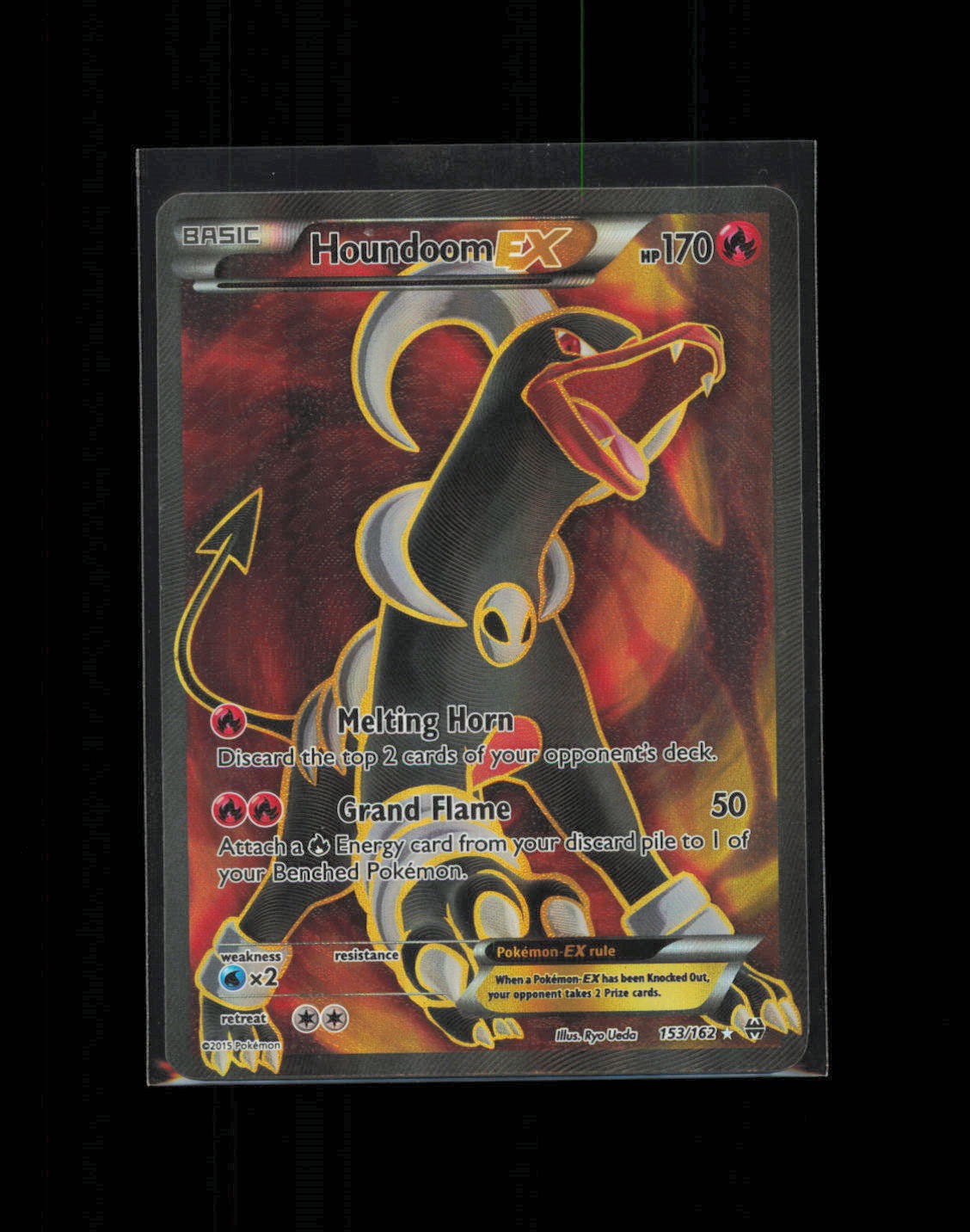 Houndoom EX (Full Art) 153/162 XY - BREAKthrough LP Ultra Rare