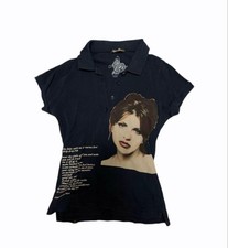 Hysteric Glamour His Girl Polo Shirt Free Size Black Cotton Excellent Condition