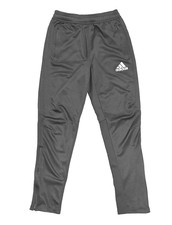 ADIDAS CLIMACOOL GREY STRETCH TRACK PANTS, LEG ZIPS, YOUTH L, 13-14