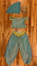90s Vintage Disney Children  s Princess Jasmine Costume Crown Scarf Medium 7/8