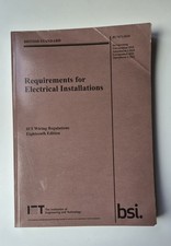 Requirements For Electrical Installations  IET Wiring Regulations 18th Edition