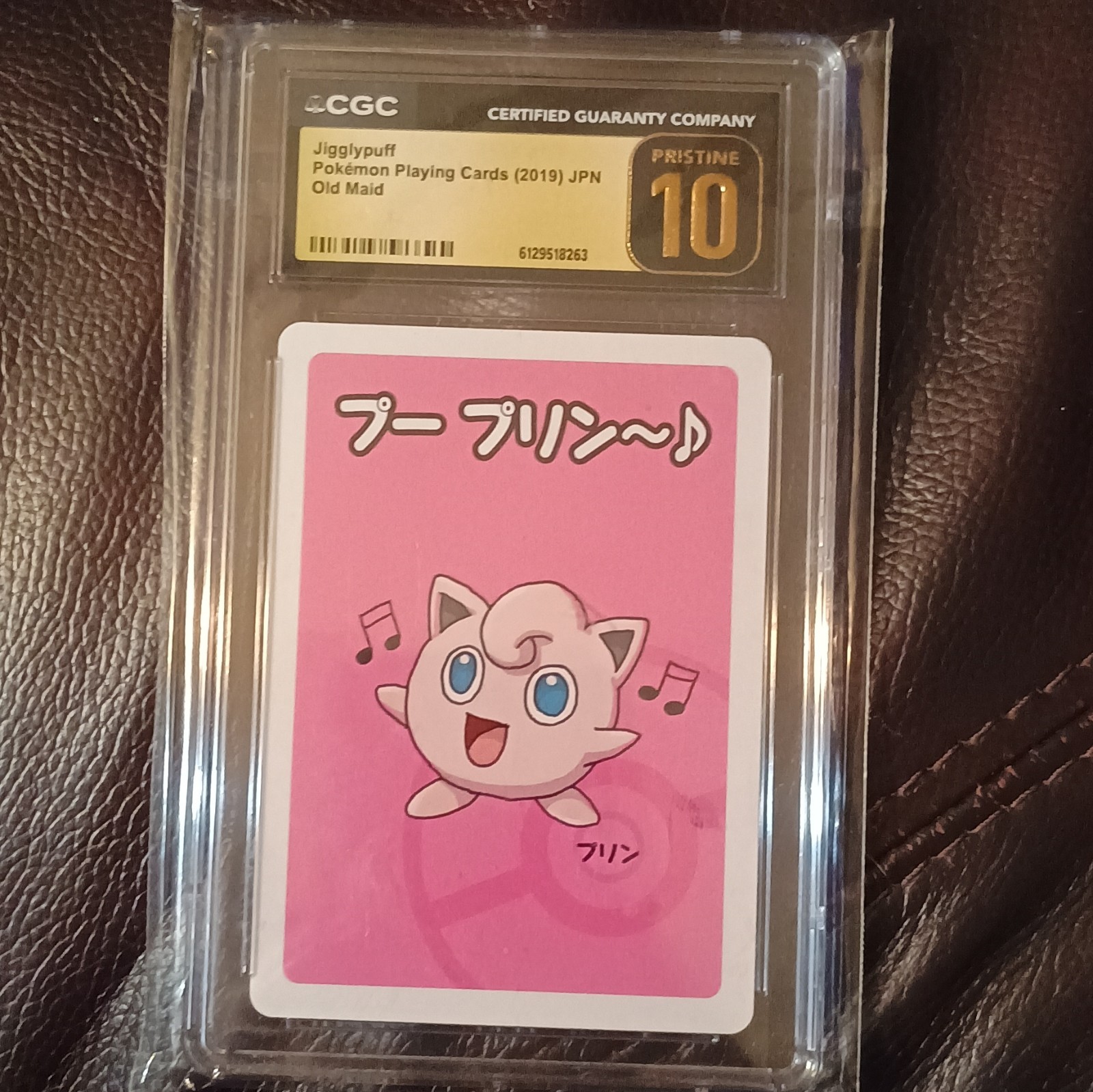 CGC Pristine 10 Gold Jigglypuff 2019 Japanese , Old Maid and It Is Still Sealed.