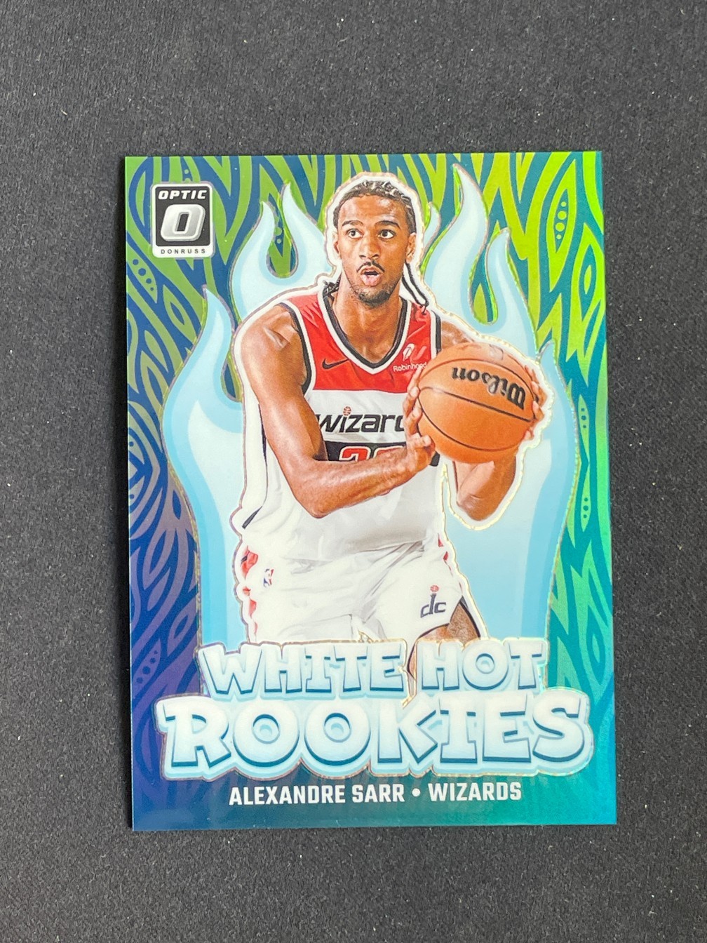 Alexandre Sarr 2024-25 Panini Donruss Optic White Hot Rookies Lime Green /199 RC