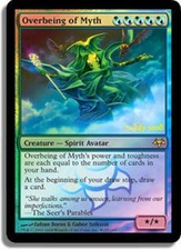 Light Play x 1 Overbeing of Myth - Foil - Prerelease Promo Eventide