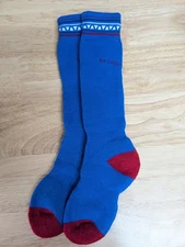 Bridgedale Merino Wool Youth Junior Winter Ski Socks Royal Blue Size Medium 