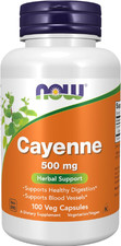 Cayenne Pepper 500mg  100 Veggie Capsules  Vegetarian, Non-GMO Organic USA