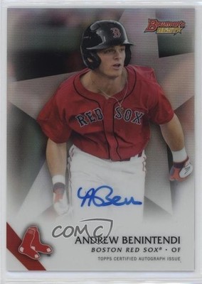 2015 Bowman's Best of 2015 Refractor Andrew Benintendi #B15-ANB Auto 0i2a