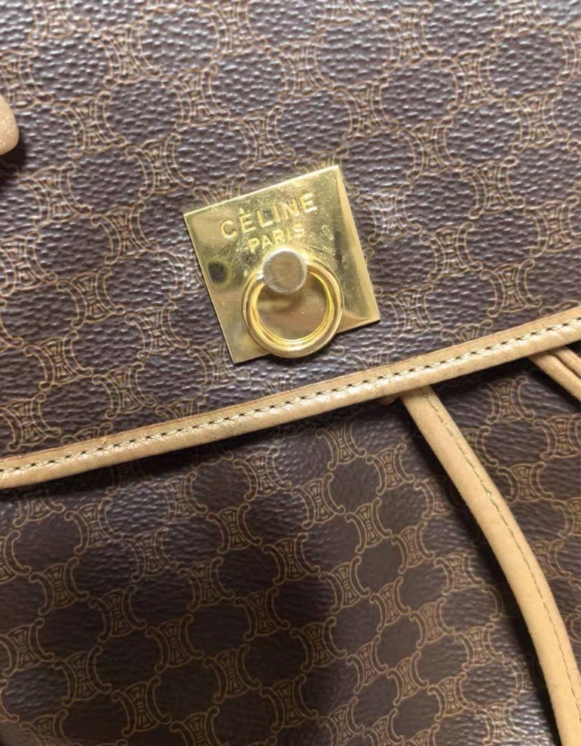 CELINE backpack honeycomb pattern brown - image 2