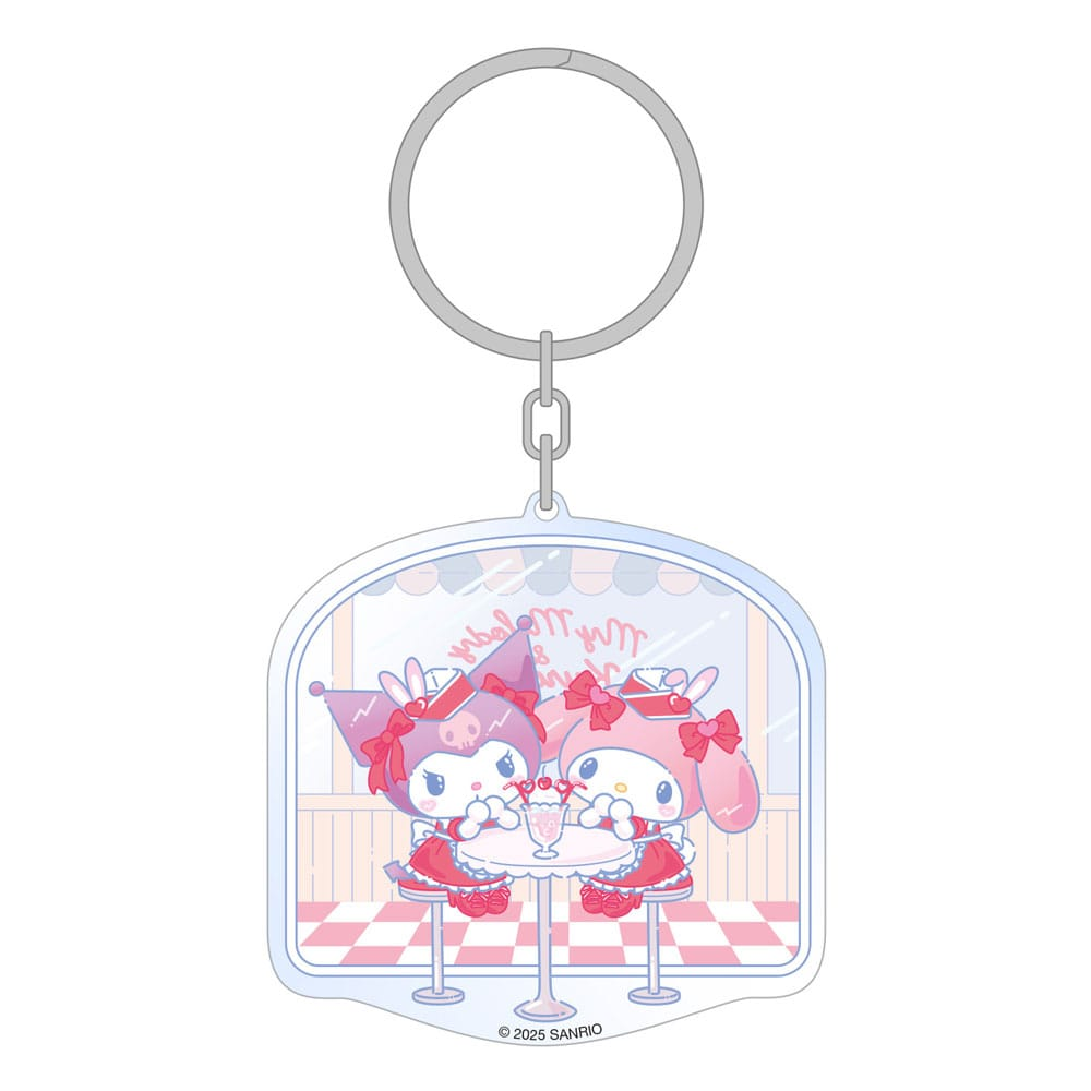 Sakami Merchandise - Sanrio - Acrylic Keychain - Hello Kitty & My Melody - 6cm