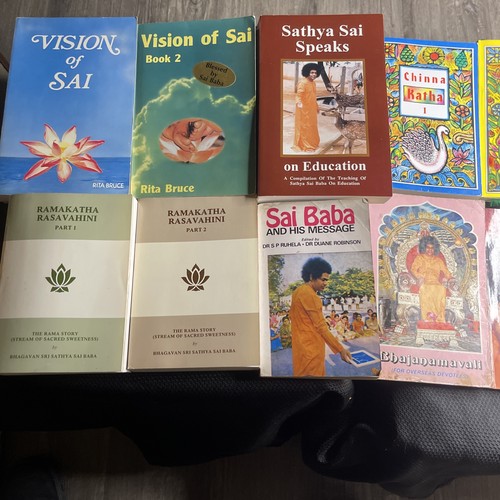 Lot Of 12 Sathya Sai Baba Paperback Books - Including SIGNED, Blessed & Rare