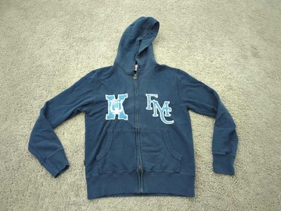 Franklin and Marshall College Hoodie Mens Small Blue Full Zip Fleece Athletic