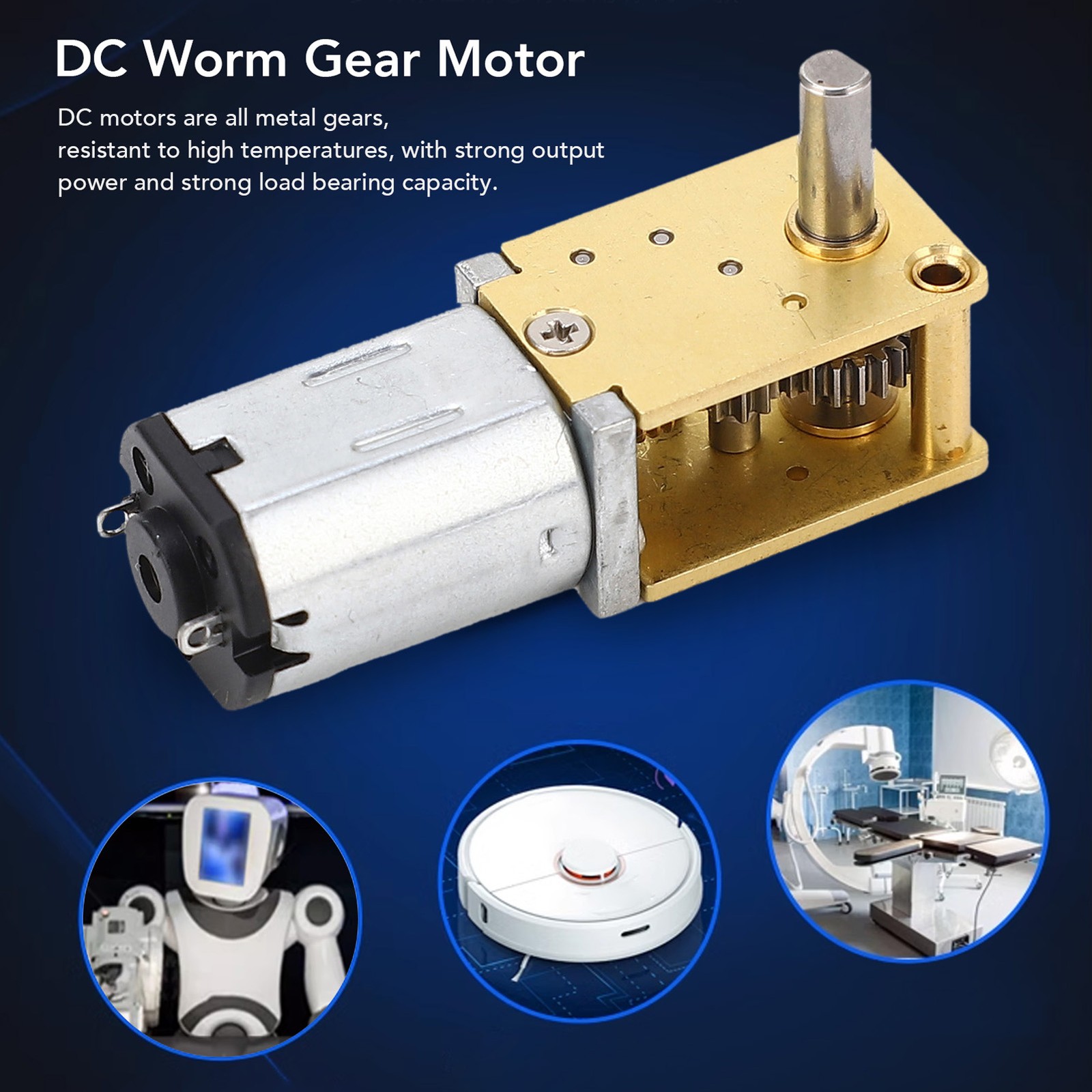 Worm Geared Motor Micro Brushed Single Shaft DC 3V Mini Reduction✈