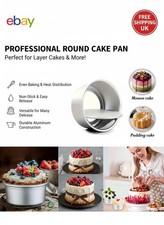 2~10 Inch Round Cake Pan Tin Baking Mold Mould Removable Bottom Loose Base UK