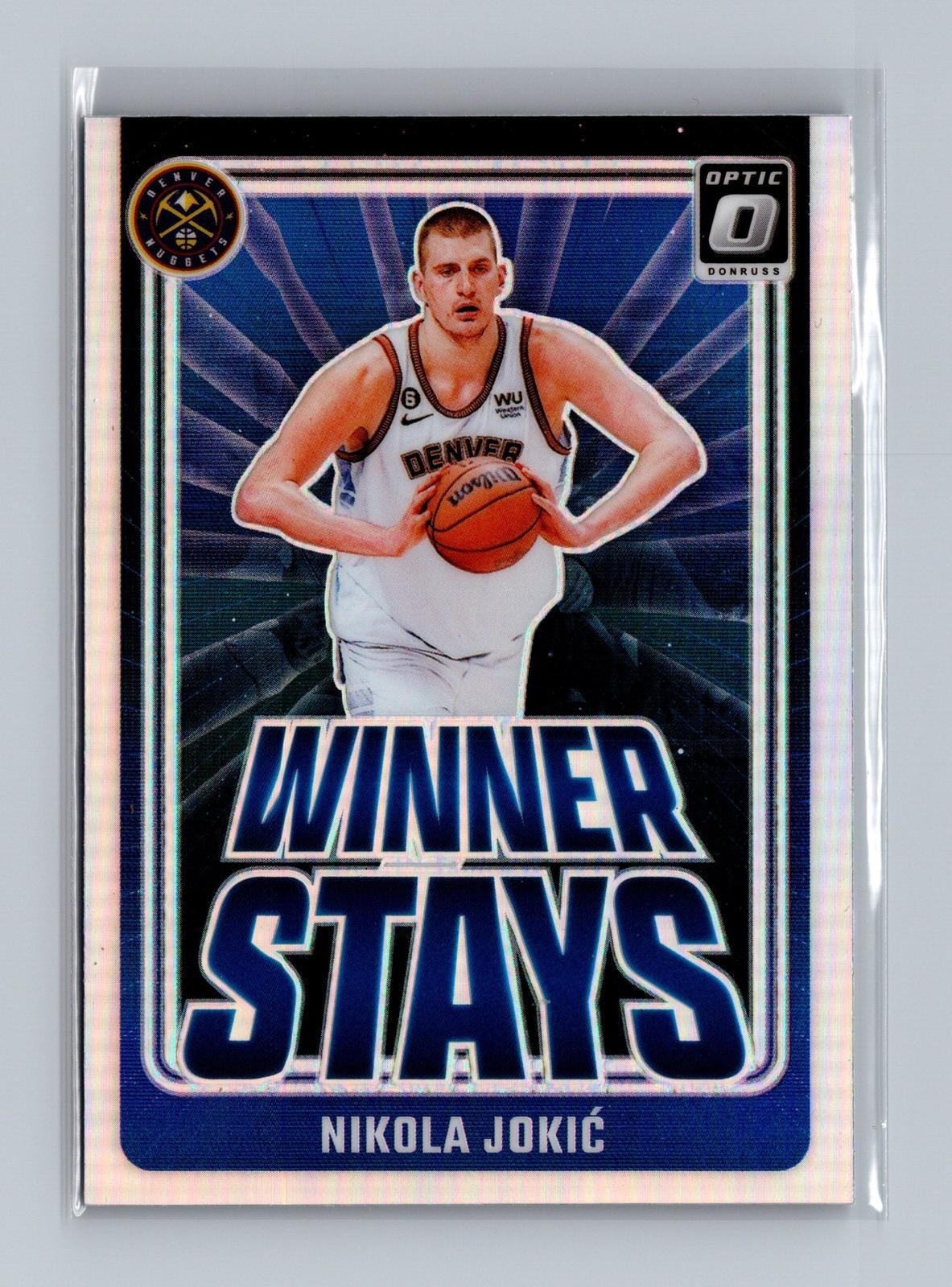 Nikola Jokic 2024-25 Donruss Optic #6 Winner Stays Holo Denver Nuggets B4E