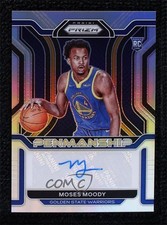 2021-22 Panini Prizm Rookie Penmanship Silver Moses Moody #RP-MMO Auto 0d44