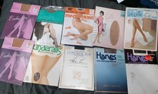 Vintage Pantyhose Stocking Lot Of 10 Mixed Brands Mixed Sizes NOS