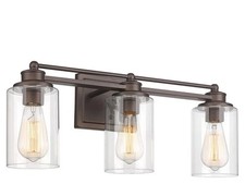 Bathroom Light Fixtures, HWH 3-Light Vanity Light Fixture Over Mirror,...