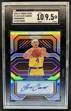 2020-21 Prizm Alex Caruso Penmanship Prizm Silver Auto #PE-ACA SGC 9.5/10