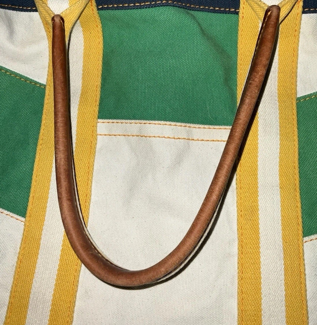 バッグ Ralph Lauren Rugby Canvas Leather Tote Rugby by Ralph Lauren Large tote bag canvas leather Handles
