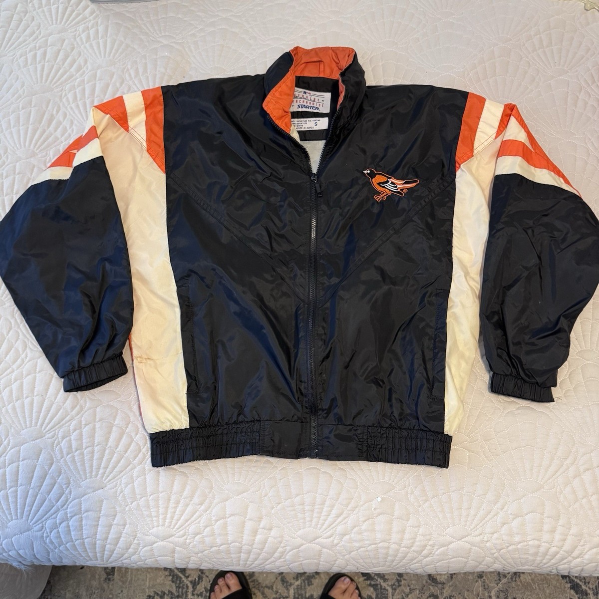 VTG Starter Baltimore Orioles MLB wind breaker AUTHENTIC Black