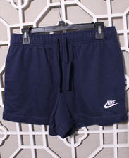 Nike Shorts Womens M Navy Blue Club Fleece Ca...