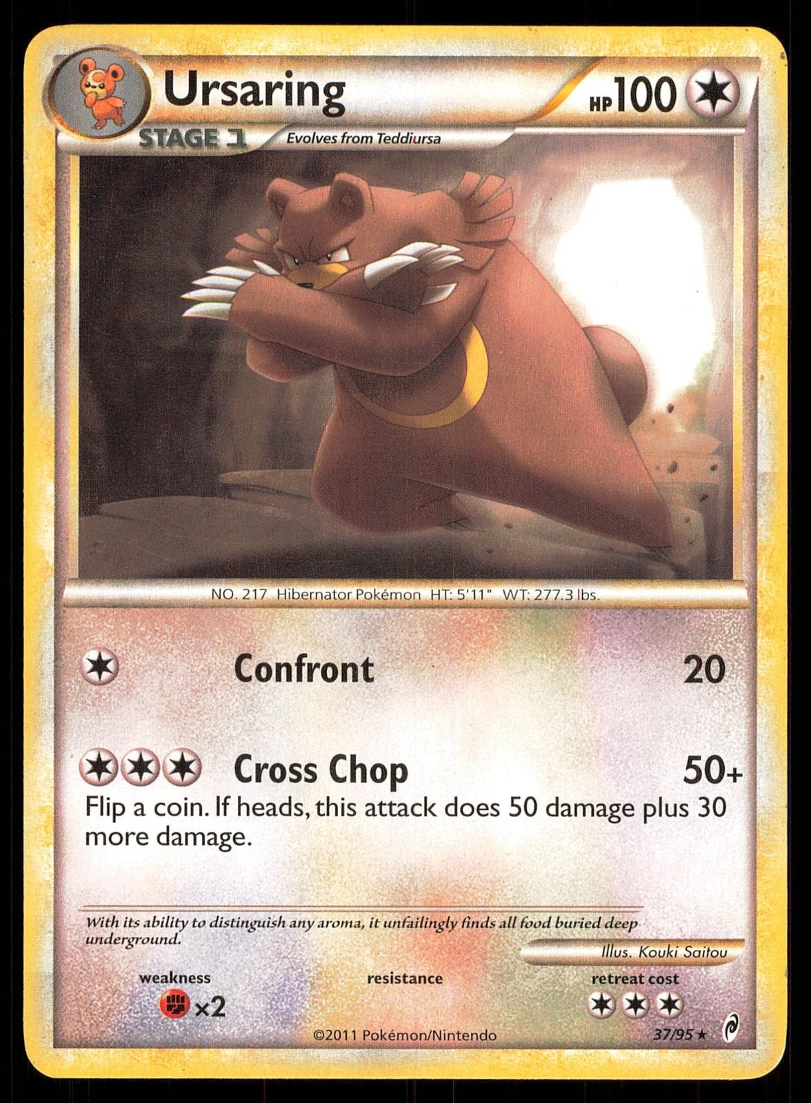 Ursaring 37/95 Rare | MP | Call of Legends | Pokemon TCG - 2011