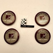 THE CARS Panorama MTV 1980 PROMO Metal Enamel Pin + Badges LOT  Warner Bros