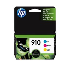 Sealed HP 910 3-pack Cyan/Magenta/Yellow Original Ink Cartridges