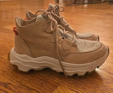 Sorel WOMEN'S KINETIC  BREAKTHRU CARIBOU BOOT Size 6.5 Sand Waterproof