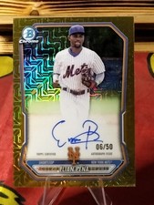 2026 Bowman Chrome elian pena Topps Certified autograh /50 gold Mojo