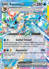 Pokemon Karte Aquana EX 023/131 Prismatische Entwicklungen Full Art Holo Deutsch